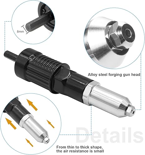 🔥Last Day 49% OFF- 🔥🎁  Professional Electric Rivet Gun Adapter Kit