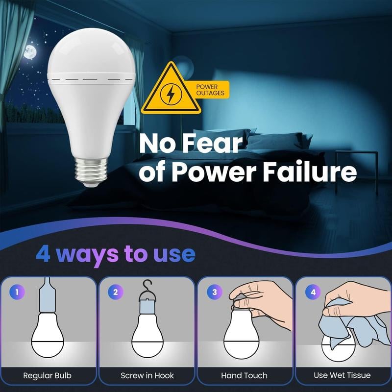 💥Limited-time promotion! 🌟Rechargeable emergency light bulb