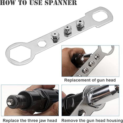 🔥Last Day 49% OFF- 🔥🎁  Professional Electric Rivet Gun Adapter Kit