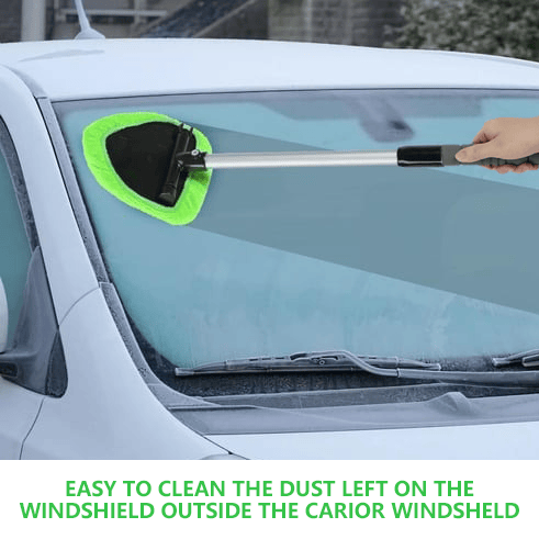 🔥Microfiber Windshield Cleaner with Extendable Handle