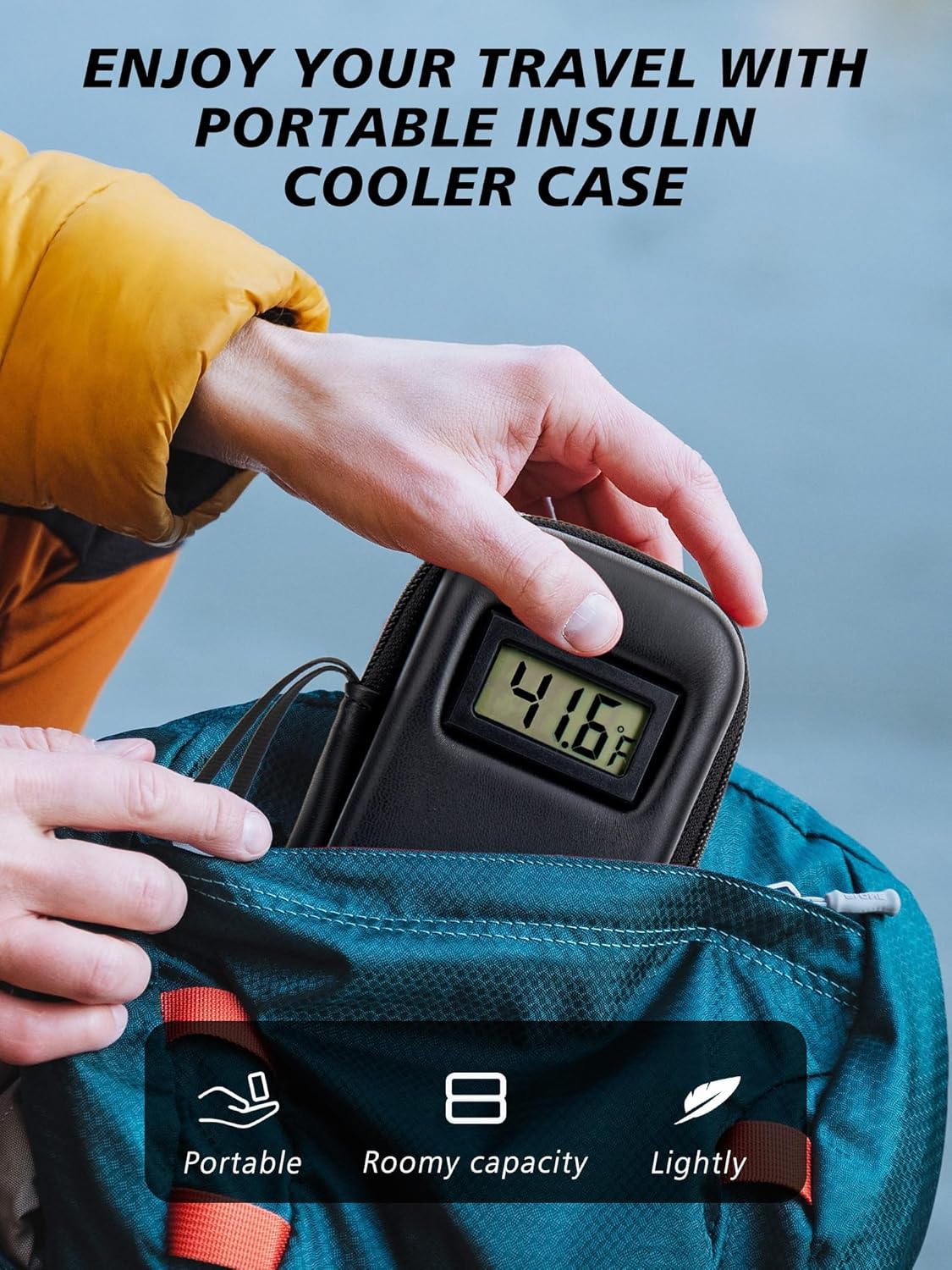 ✨LAST DAY ONLY 49% OFF🔥Insulin Cooler Travel Case with Temperature Display