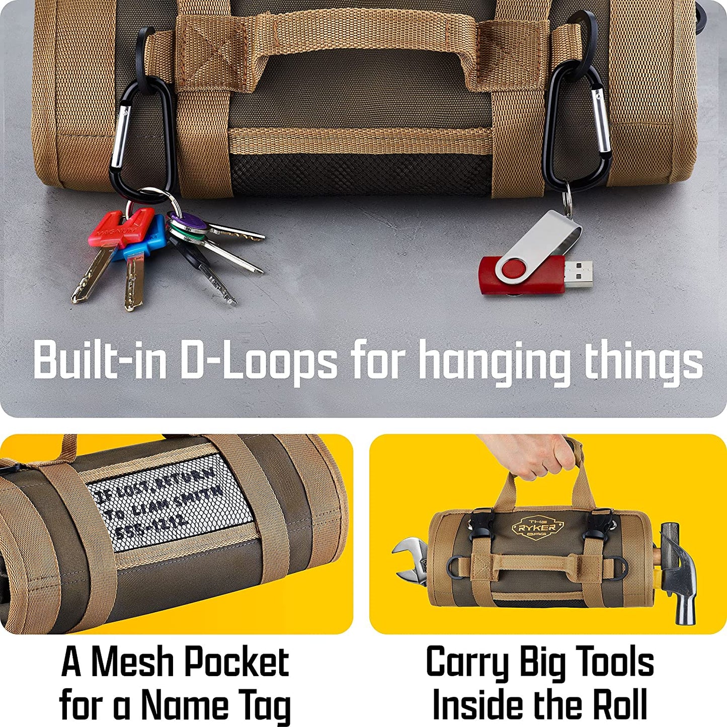 🔥Last Day 50% OFF - 🛠️✨Tool Roll Bag Organizers