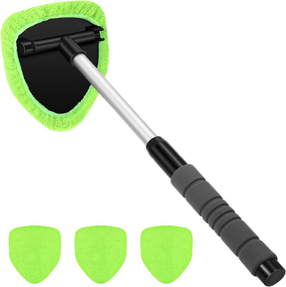 🔥Microfiber Windshield Cleaner with Extendable Handle