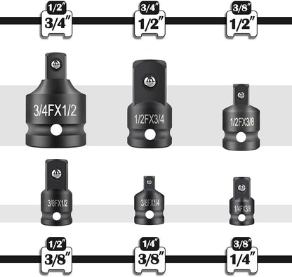 6-Piece Impact Socket Adapter Set